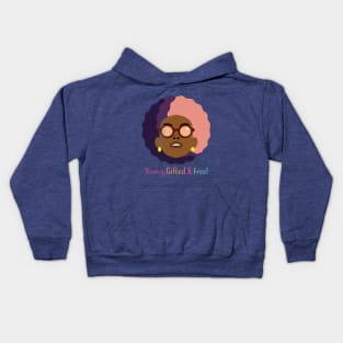 Black Queen Young, Gifted and Free! Kids Hoodie